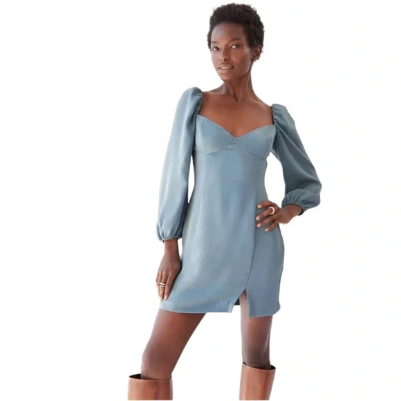 Wilfred Novella Dress in Aura Blue NWT Size 6 - Picture 7 of 10